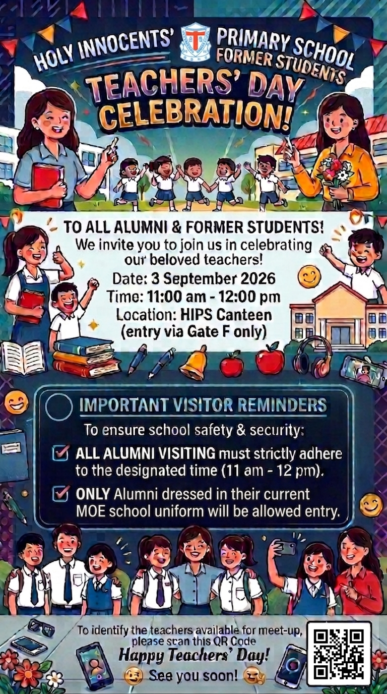 Poster for Alumni to come back and visit teachers